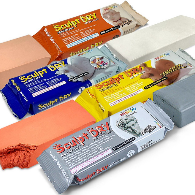 [DND] 카올린 클레이 고령토 찰흙 250g, 살구