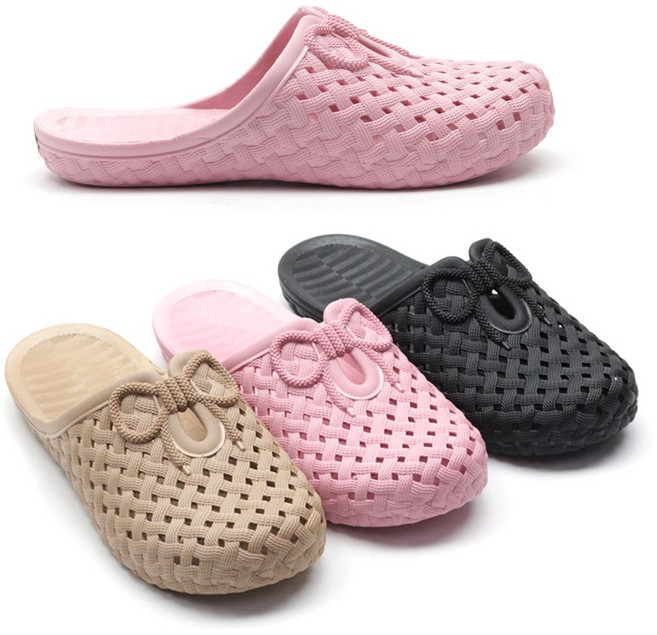 헬스맘 PR-2173 여성 리본장식 데일리 젤리 슈즈 사무실 슬리퍼