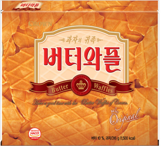 크라운 버터와플, 316g, 1개