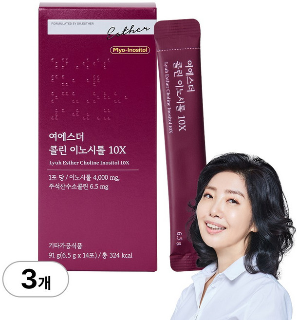 [본사직영] 여에스더 콜린 이노시톨 10X 국민영양 프로젝트, 3개, 14회분