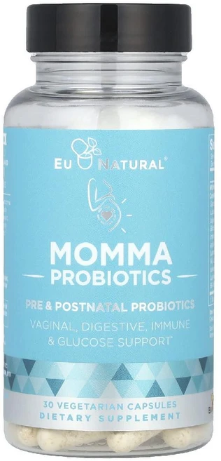Eu내추럴 유산균 Momma 프로바이오틱 산전 산후 임산부 프로바이오틱 캡슐 30정, Eu NATURAL 내추럴, MOM 맘ma 프로바이오틱, 1개 - 쿠팡