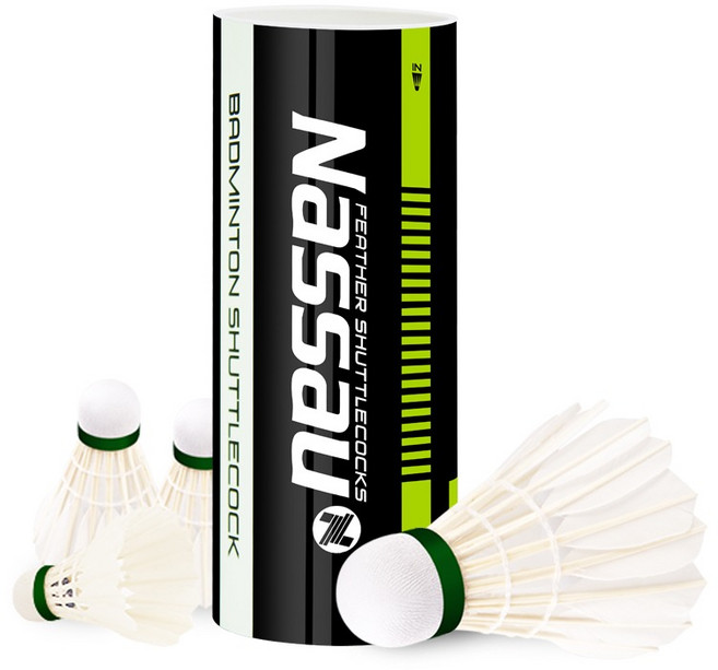 낫소 배드민턴 셔틀콕 NSC-703 alpha 깃털 셔틀콕 3개입, 단품, 1개