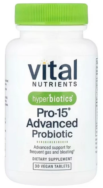 바이탈 뉴트리언츠 Hyperbiotics Pro-15 어드밴스드 프로바이오틱 비건 정제 30정 1개, A. 30정 - 쿠팡