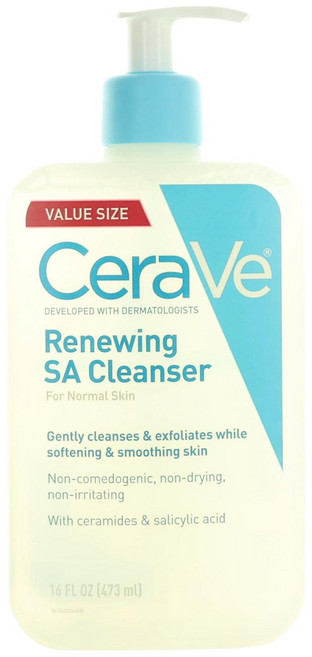 CeraVe 의 Renewing SA 클렌저 일반 피부용 16oz 페이셜 클렌저