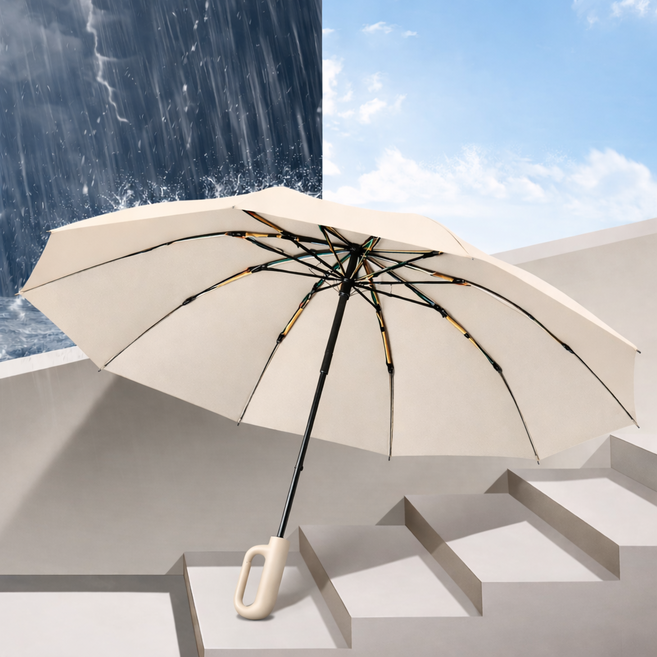 시엘로 튼튼한 3단 자동 우산 초대형 접이식 우산 자외선차단 암막 우양산