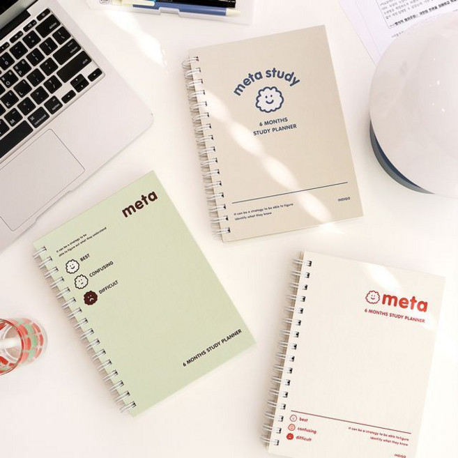 스터디 플래너 일정관리 공부계획 수능 학습 공부(6개월용) 리틀하우스마켓 LHCUDI0047, 민트