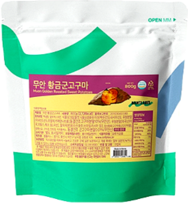 민트라벨 무안 황금 군고구마, 800g, 7개, 1개입