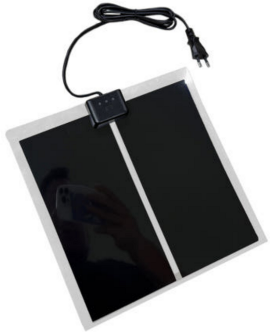 [히팅매트 전기장판 패널 24w] 28x28cm 파충류 도마뱀 소동물 양서류 하부열원, 1개