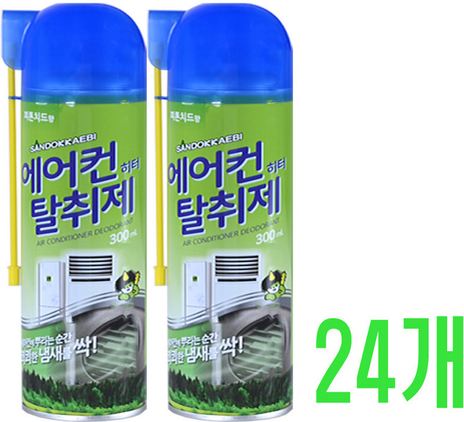 산도깨비 에어컨 탈취제 스프레이, 24개, 300L