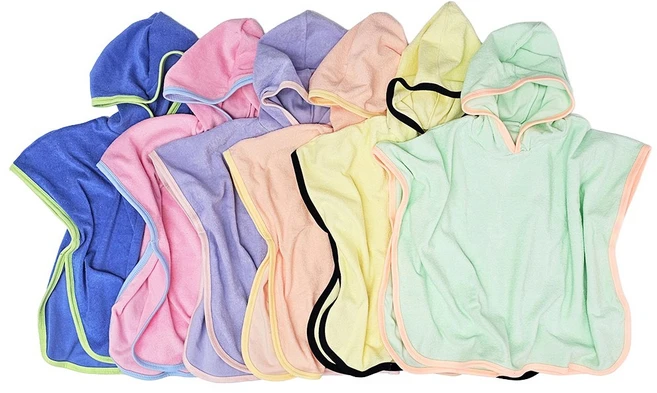 유니키즈 국산 아동 비치가운 유아 목욕가운 비치타올 키즈 여름 수영 물놀이가운 후드 판초 하나비, 민트M, 1개 - 쿠팡