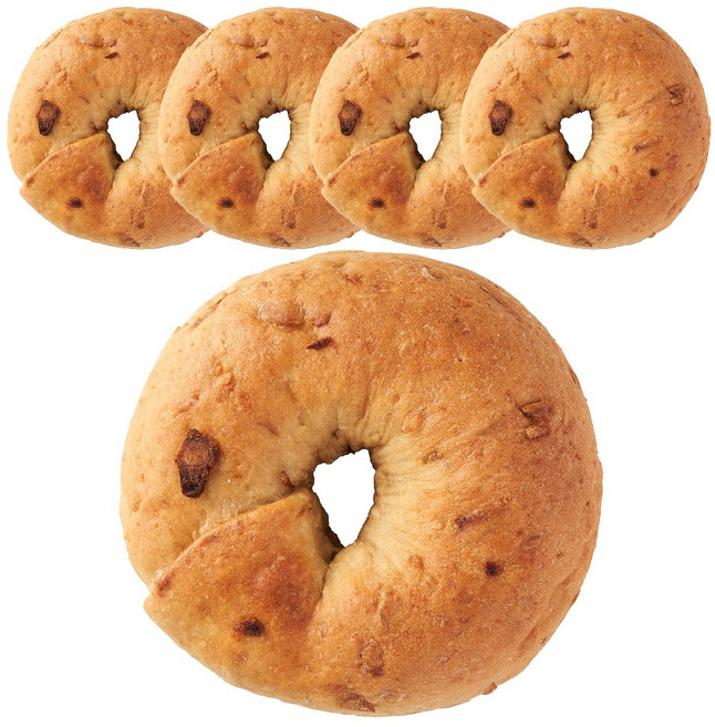 홀위트데이 고단백 프로틴 저당 통밀 베이글 어니언, 5개, 120g