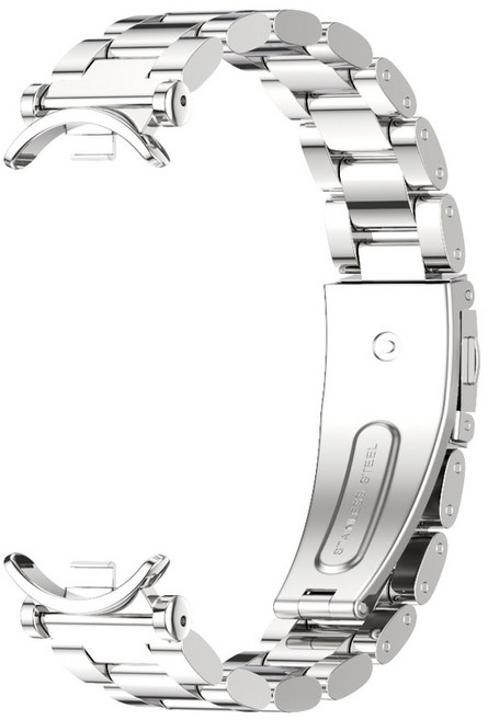 샤오미 미밴드 10 9 7 6 5 4 3 시계줄 밴드 스마트워치8 줄 풀 메탈 클래식 스트랩, 실버, 미밴드8