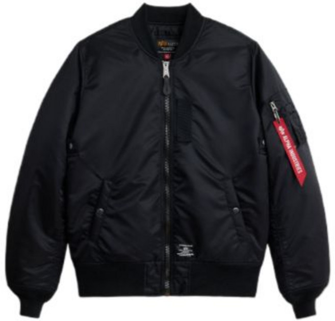 알파인더스트리 ALPHA INDUSTRIES MA-1 모드 플라이트 자켓 블랙 매장정품 193039