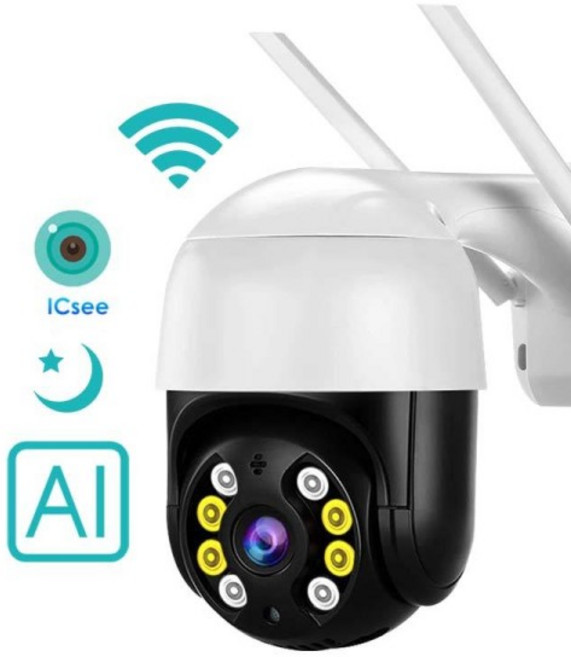 스마트 와이파이 PTZ CCTV IP 카메라 5 배 디지털 줌 AI 인간 감지 ONVIF 무선 홈 보안 보호 iCsee 4K, 01 5MP NO SD Card