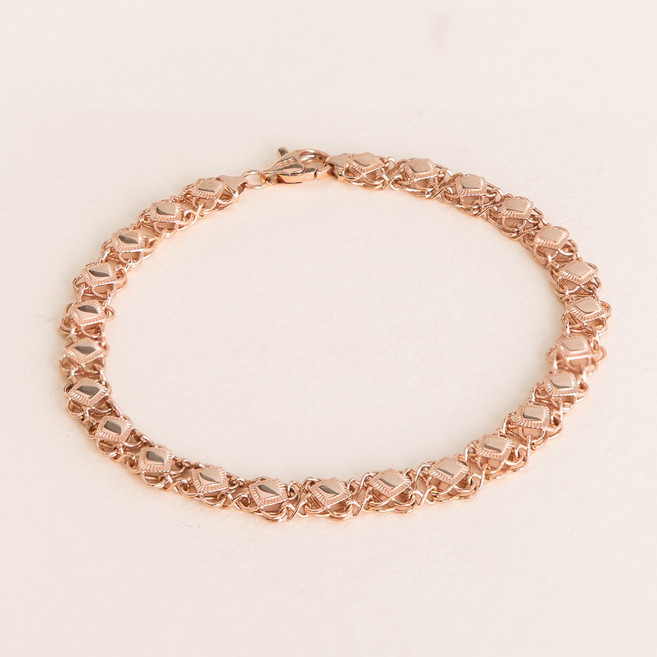 [14K/18K 골드] 플라워 볼륨에어 팔찌