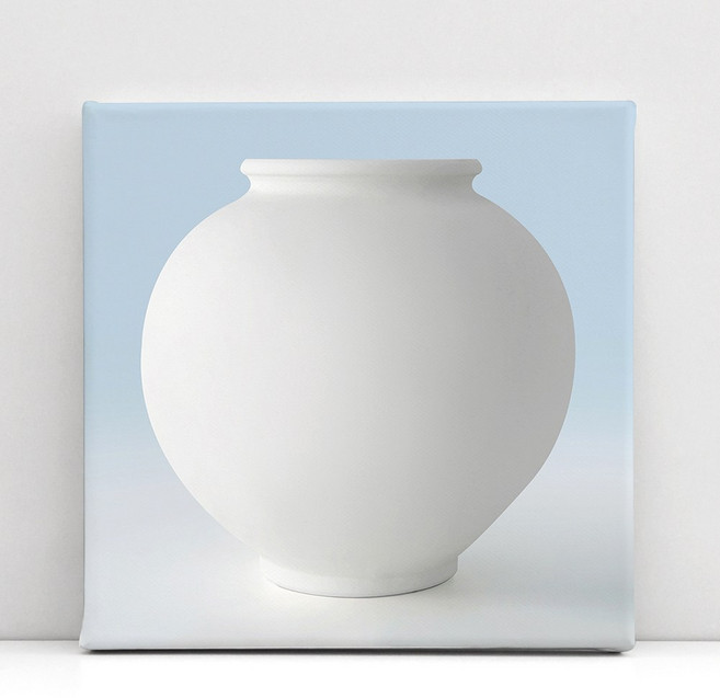 달항아리 풍수 인테리어 무광 캔버스 액자 거실 주방 집들이 선물, (무광)Mild달항아리(스카이)