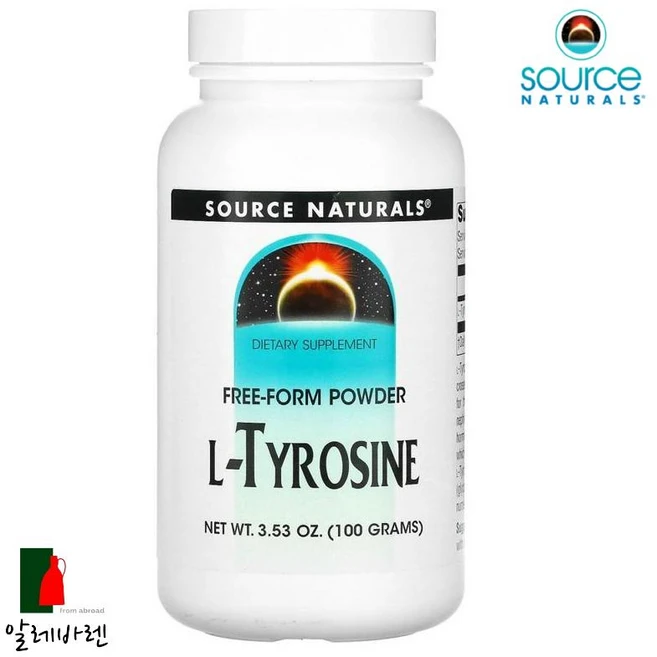 소스 네추럴스 L 타이로신 자유형 파우더 100g(3.53oz), 1개, 120g - 쿠팡