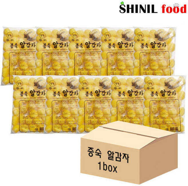 [희주몰] 신정푸드 냉동 증숙 알감자 1kg x 10개 1box, 1개