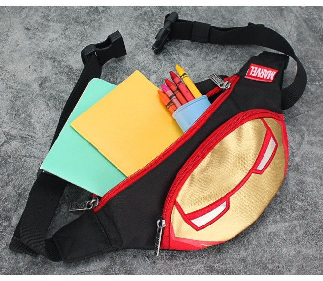 리엘아트 어벤져스 마블 힙색 모음 스파이더맨페이스힙색 캡틴아메리카방패힙색 아이언맨페이스힙색 크로스백