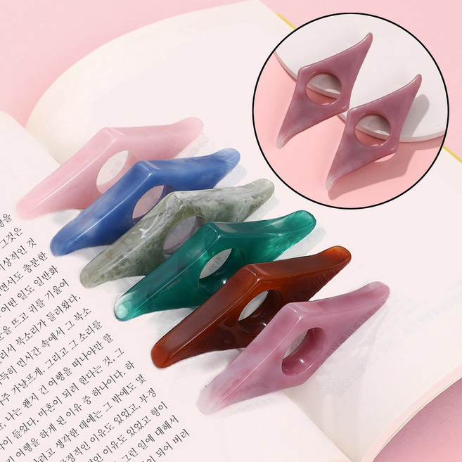 일상속반짝 독서 북홀더링, 2개, 로즈