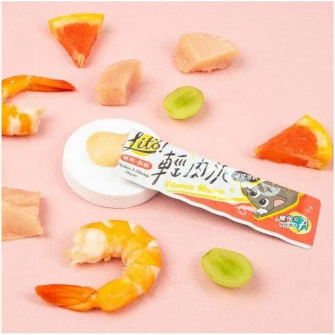 萊恩家怪獸部落 LITÖ 輕肉泥10g 單條 貓肉泥 貓零食 貓點心 寵物零食, 1個, 雞肉+鮮蝦