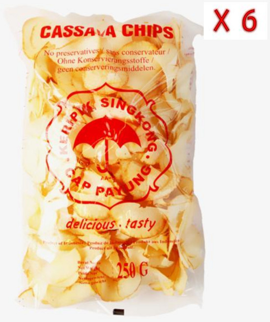 캡파영 카사바 칩, 6개, 250g