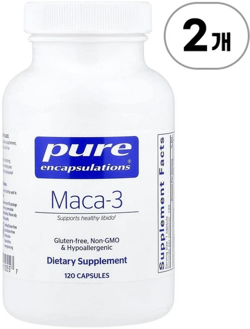 퓨어 인캡슐레이션 마카-3 Pure Encapsulations Maca-3 120정, 2개 - 쿠팡