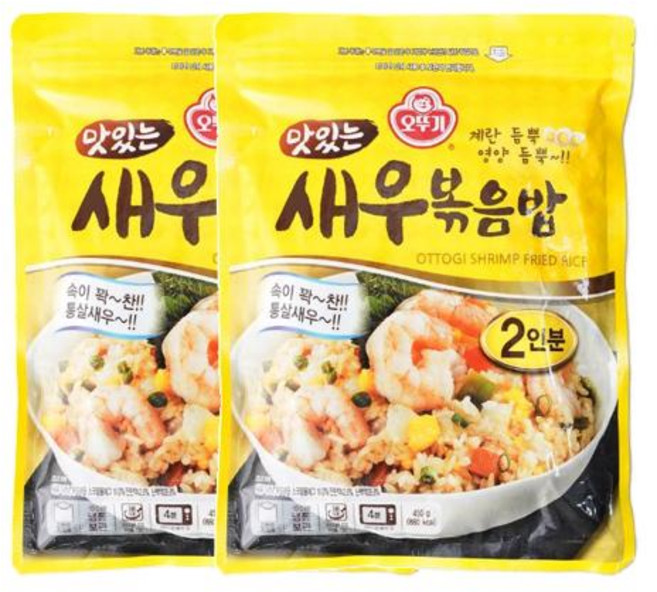 오뚜기 맛있는 새우볶음밥 450g, 2개
