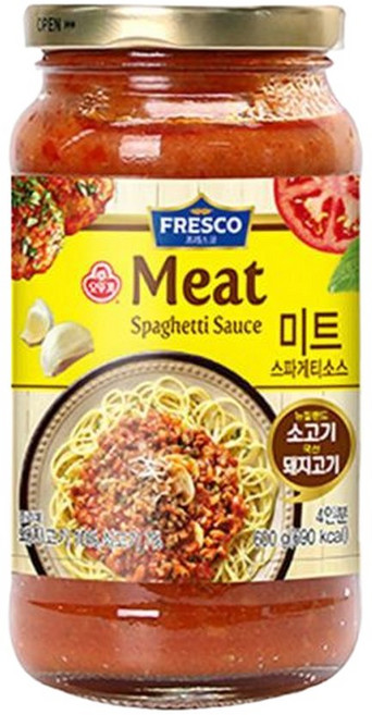 오뚜기 프레스코 미트 파스타소스 600g X 3개/소스/파스타/스파게티/스파게티소스/파스타소스/토마토/토마, 3개