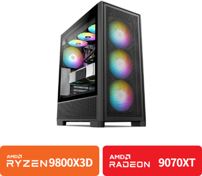 (컴퓨존 조립PC) 고사양 게이밍 데스크탑 컴퓨터 P2354 (9800X3D/9070XT), Free DOS, 1TB, 32GB, 라데온 RX 9070 XT, 9800X3D