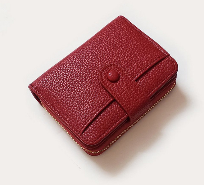 홈에잇 실용적인 아코디언 가죽 여성 반지갑