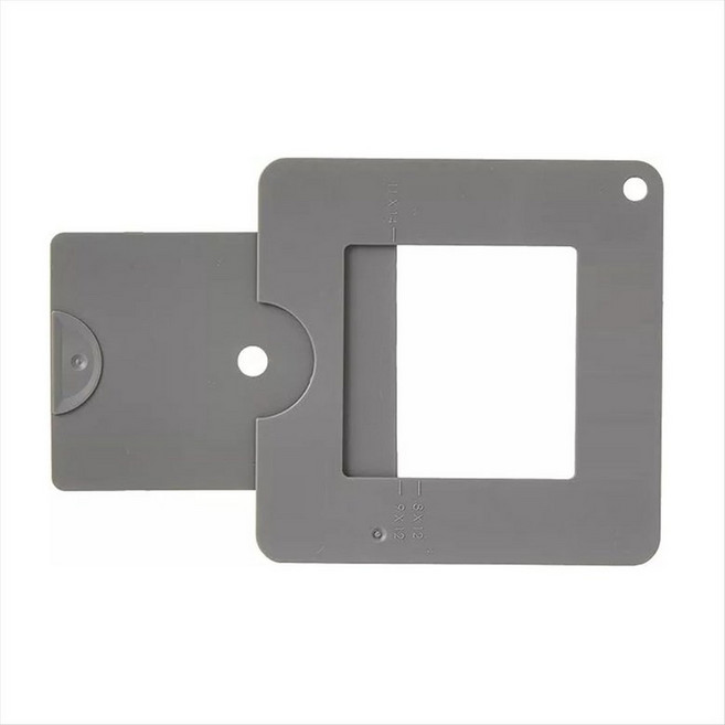 아티스트 뷰 포수 파인더 도구 휴대용 뷰 파인더 가젯 아티스트보기 선물을위한 아티스트 뷰 파인더, 회색, 1개