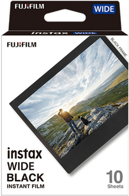 FUJIFILM instax WIDE 寬幅底片, 1個, WideFilmblack寬幅底片黑邊