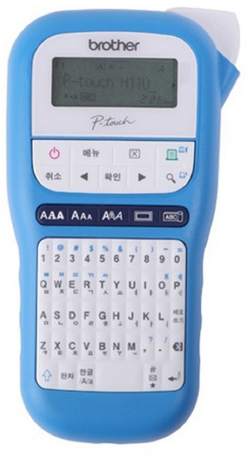 PT-H110BW 브라더 라벨프린터, 1개, PT-H110BW,사은품 12mm(실버용지 검정글자)
