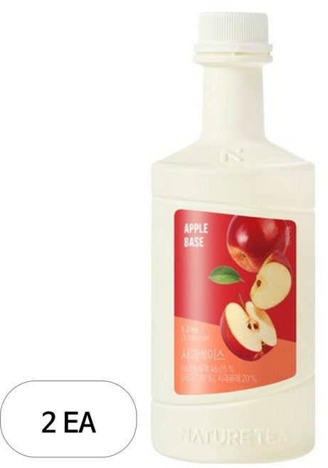 네이쳐티 사과 베이스, 1.2kg, 2개