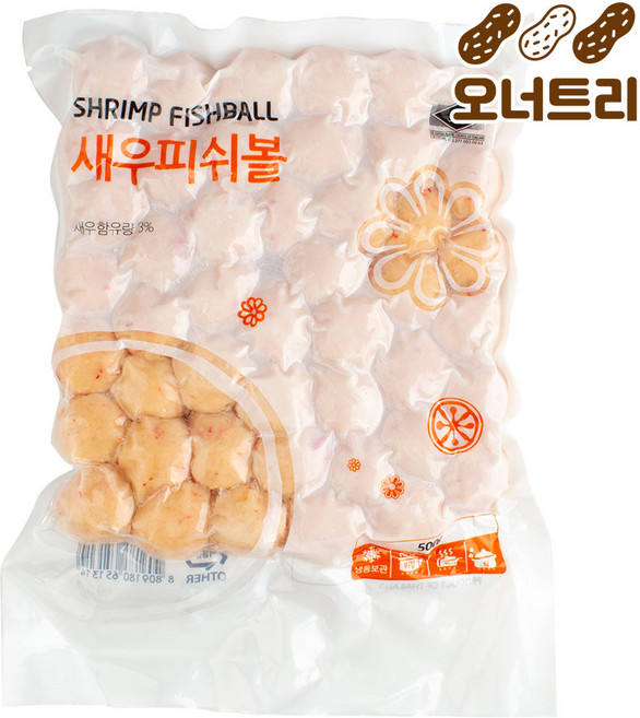 오너트리 탱글탱글 새우피쉬볼 500g 샤브샤브 마라탕 훠궈 새우 어묵, 1개