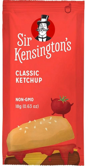 켄싱턴 경의 클래식 케첩 비 변형 식품 인공 색소 인공 향료 콩 무첨가 텐 무첨가 18g 600팩, 1세트