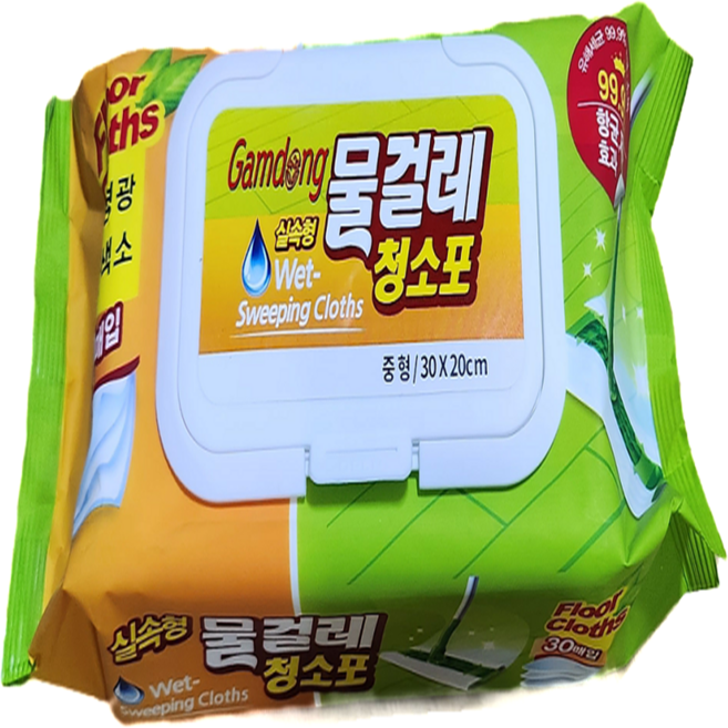 홈앤미 물걸레 청소포 30매, 20개