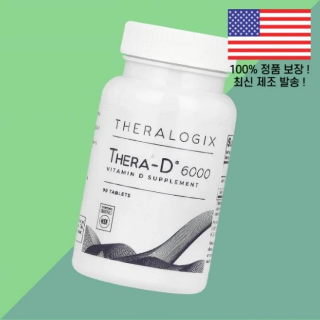 테라로직스 Thera D 6000 90정 테라로직 90 Tablets, 1개 - 쿠팡