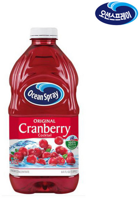 오션스프레이 크랜베리 클래식 주스, 1.89L, 1개