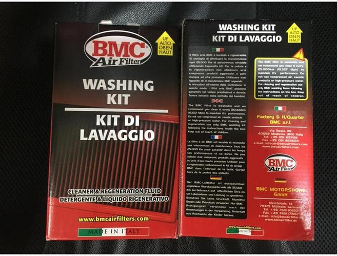 義大利 BMC 高流量空濾清潔組, 1套, WA250-500