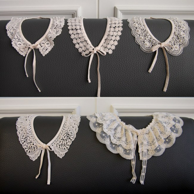 듀벨로 한국산 퀄리티좋은 여성용 넥케이프 뜨개레이스 레이스케이프 레이스카라