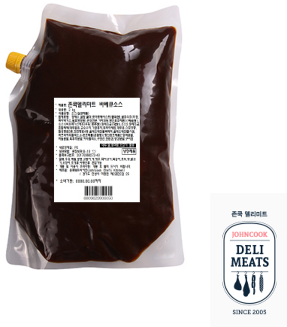 에쓰푸드 존쿡델리미트 바베큐 소스 2kg, 2개