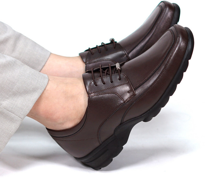 허시파피 남성 스퀘어토 발편한 신축밴드끈 정장 컴포트화 MR525/6 쿠션특화 분리아웃솔 유연한워킹