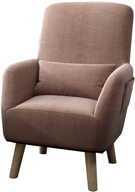 單人懶人沙發靠背椅 陽臺休閑椅 餵奶哺乳椅 日式沙發椅, 咖啡色棉麻【加大加寬】可拆洗, 1個