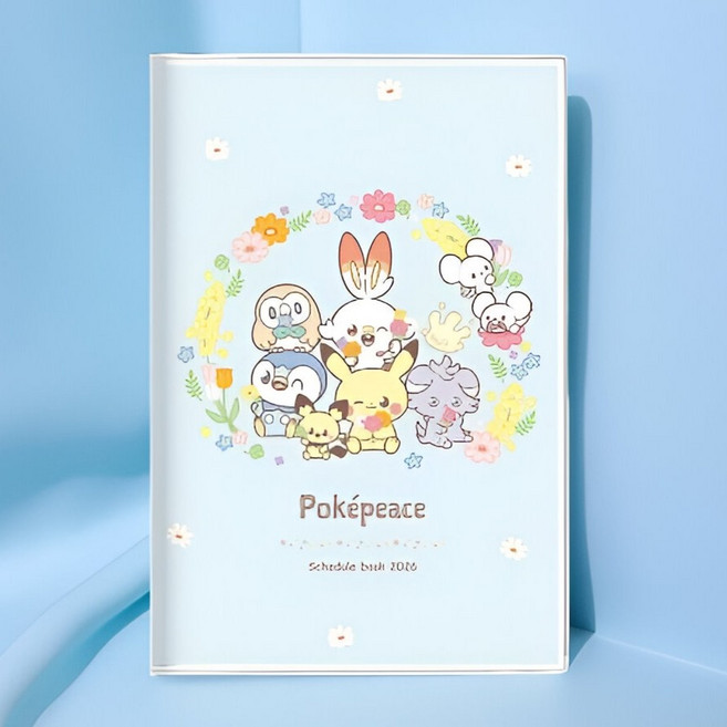 일본 선스타 문구 포켓몬스터 포켓몬 블루 2026 B7 월간 노트 다이어리