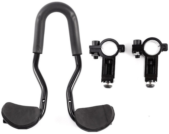 자전거 핸들바 자전거 레스트 핸들바 타임 트라이얼 사이클링 TT 바 트라이애슬론 에어로 바 알로이 암 레스트 (로드 바이크 산악 자전거용), Integrated rest hand, 1개