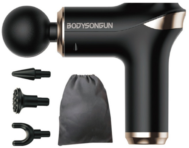 바디슨건 미니 무선 마사지 건, DS-Ai70, 블랙