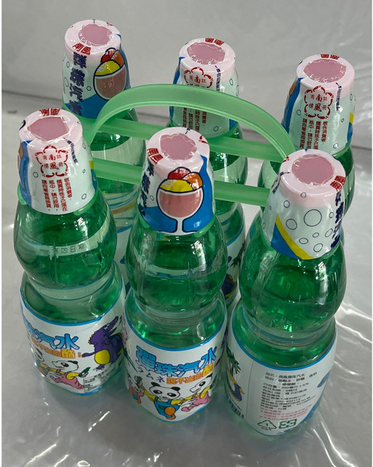 sns 古早味 懷舊零食 彈珠汽水 塑膠瓶裝, 2個, 2罐裝, 250L