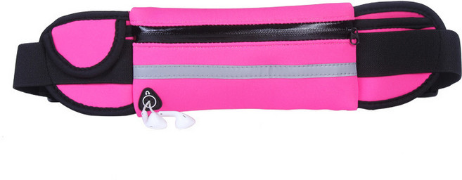 스포츠 웨이스트백 핸드폰 수납 러닝 벨트, 핑크, 1개